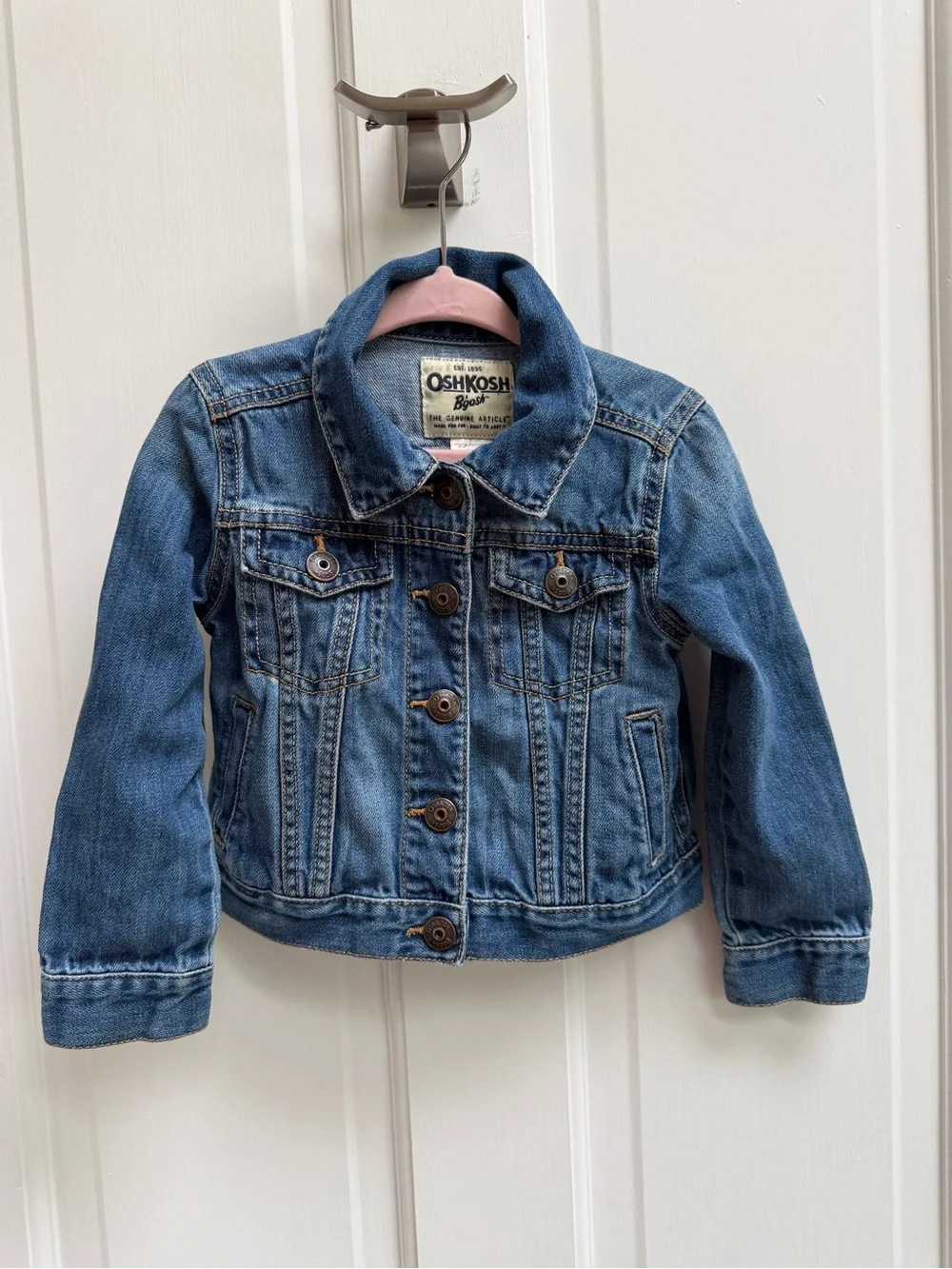 OshKosh B'gosh Girls 3T Classic Blue Denim Jean Jacket